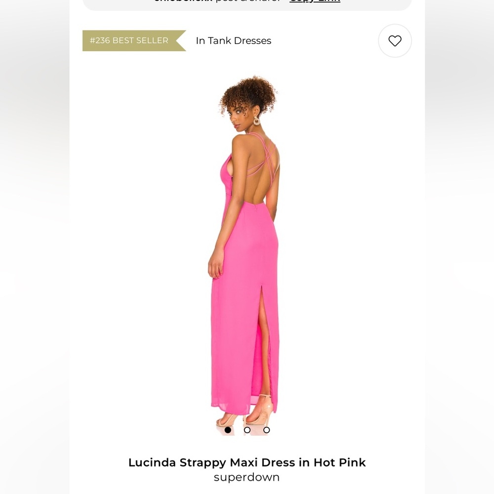 Lucinda Strappy Maxi Dress in Hot Pink